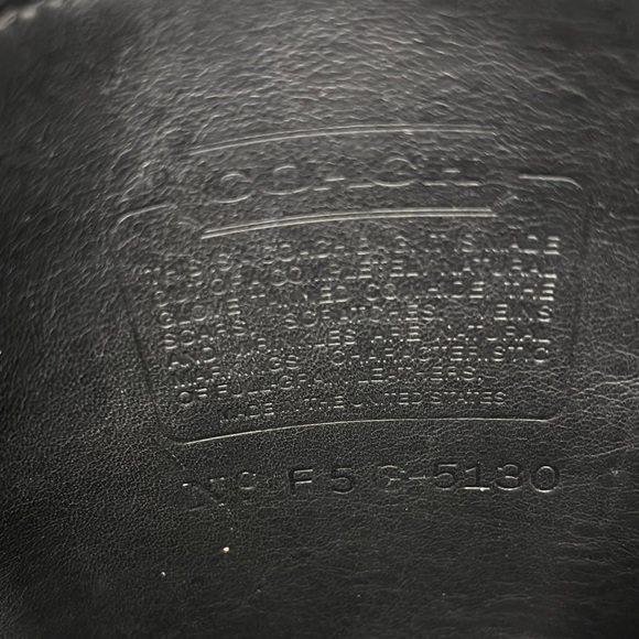 Coach Black and Gold Messenger Bag with Structured Design - Picture 5 of 7